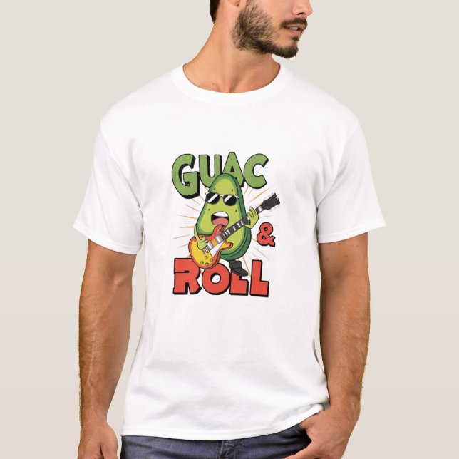 Guac & Roll: Avocado Sylt session T Shirt (Framsida)