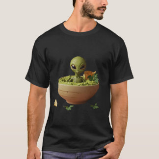 Guacamole-alien – rolig avokadodippskonst t shirt