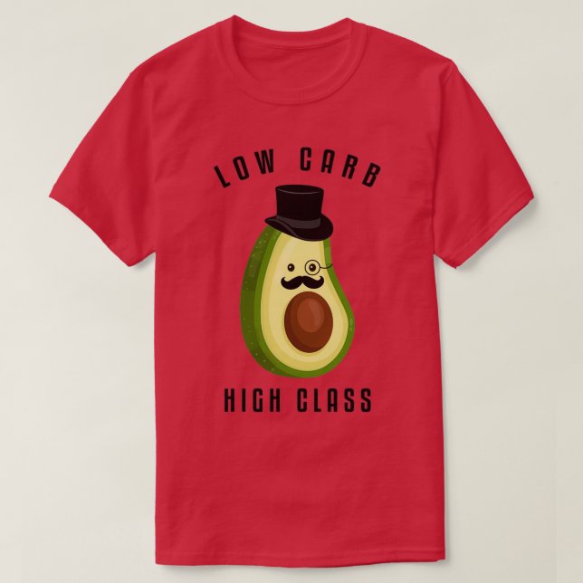 Guacamole Avocado 2, lågkarb, högklass 2 T Shirt (Design framsida)