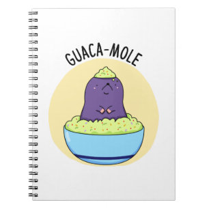 Guacamole Funny Mole in Guacamole Dip PUn Anteckningsbok