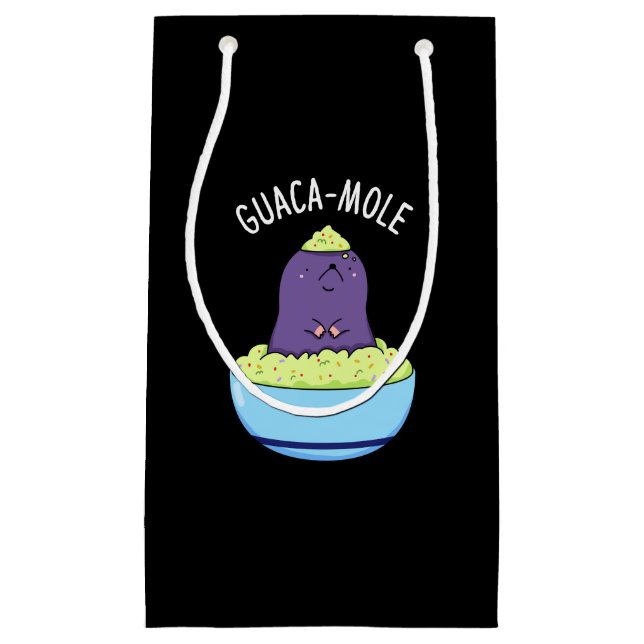 Guacamole Funny Mole in Guacamole Dip Pun Mörk BG (Framsidan)
