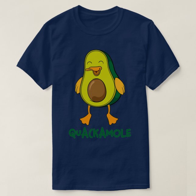 Guacamole Gift Avocado Costume Anka Quackamole T Shirt (Design framsida)