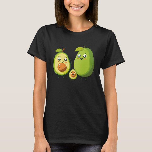 Guacamole Mom Avocado  Vegetarian Vegan Mothers Da T Shirt (Framsida)