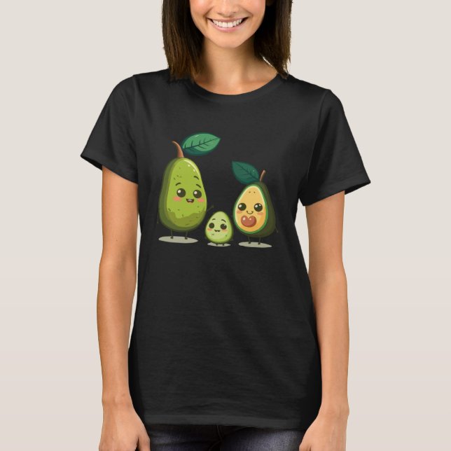 Guacamole Mom Avocado  Vegetarian Vegan Mothers Da T Shirt (Framsida)
