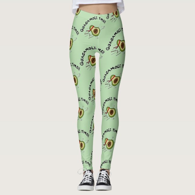 Guacamole-tid Leggings (Framsida)