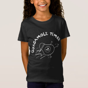 Guacamole tid vit linje t shirt