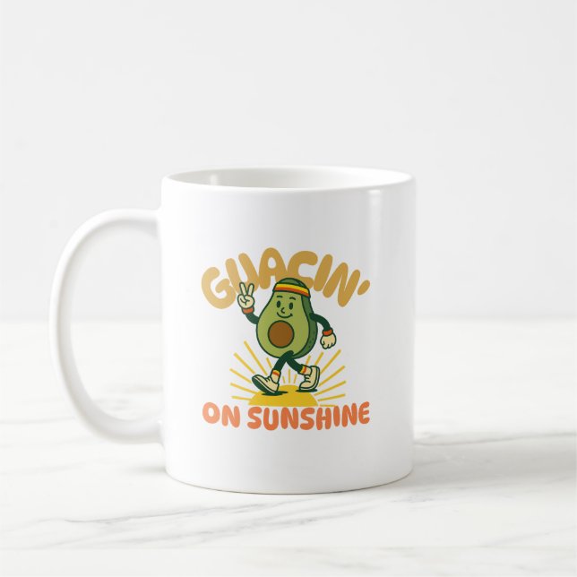 Guacin' på Sunshine Lycklig Avocado Kaffemugg (Vänster)
