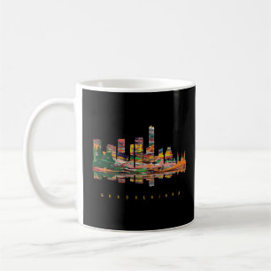 Guadalajara Colorful Silhouette Kaffemugg