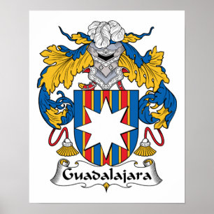 Guadalajara familjvapensköld poster