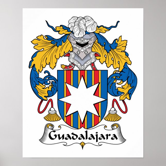 Guadalajara Family Crest Poster (Framsidan)
