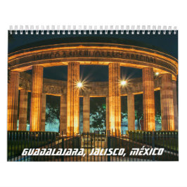 Guadalajara, Jalisco, México Calendar Kalender