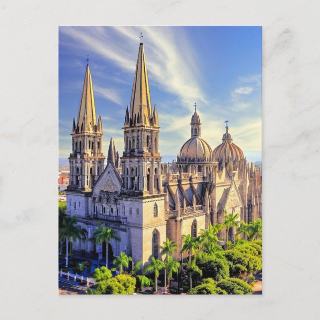 Guadalajara, Jalisco, Mexico Cathedral Vykort (Framsida)