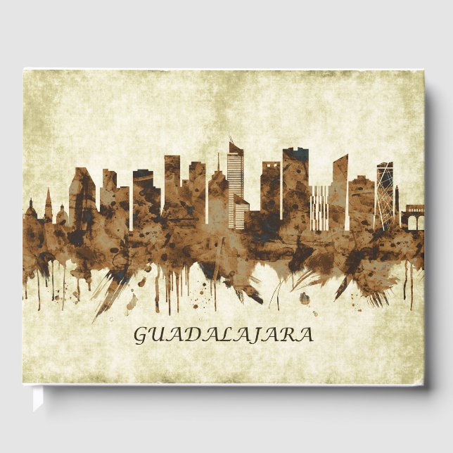Guadalajara Mexico Cityscape Gästböcker (Framsida)