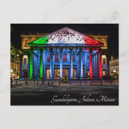 Guadalajara, México Teatro Degollado Vykort