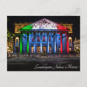 Guadalajara, México Teatro Degollado Vykort