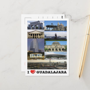 Guadalajara - Mexiko - I Kärlek - Vykort