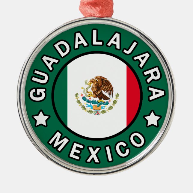 Guadalajara Mexiko Julgransprydnad Metall (Framsidan)
