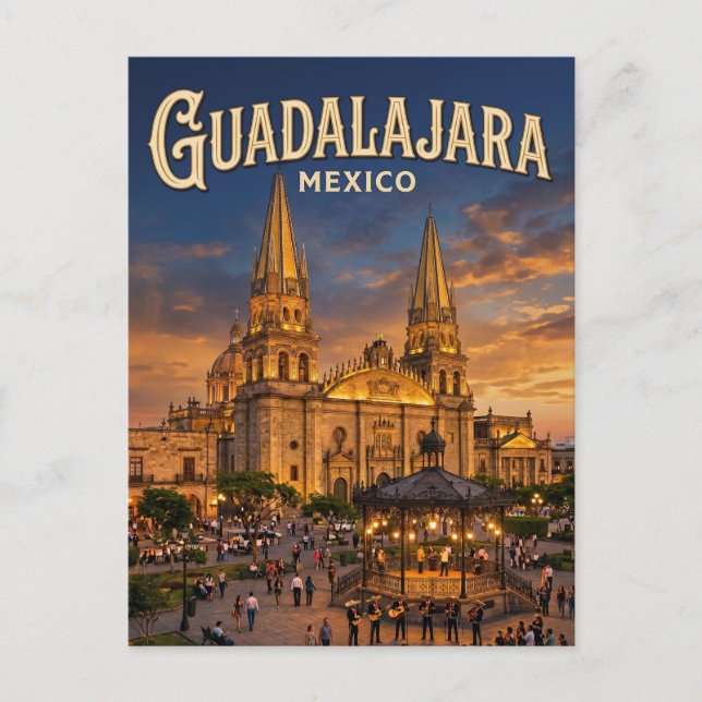 Guadalajara Mexiko Vykort (Framsida)