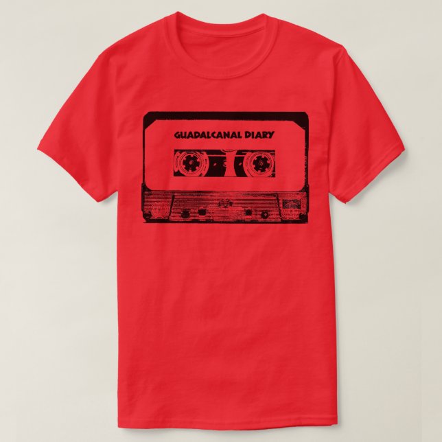 GUADALCANAL DIARY Cassette Tape T Shirt (Design framsida)