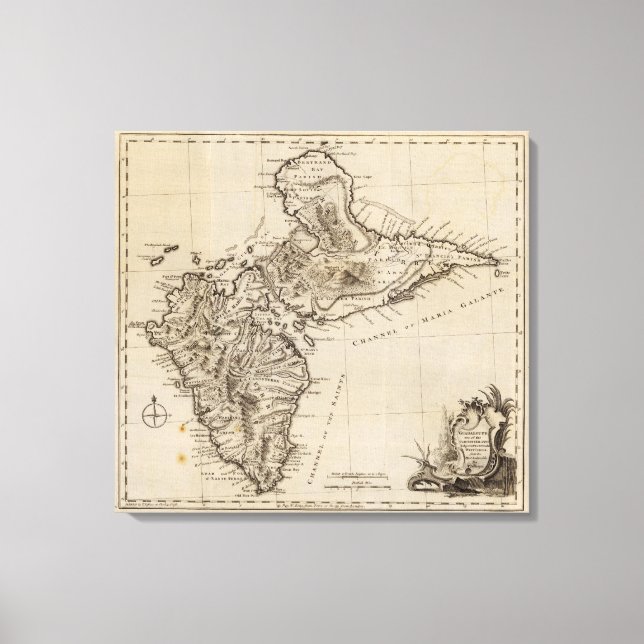 Guadaloupe 2 canvastryck (Framsida)