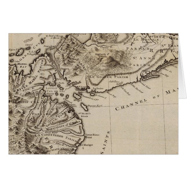 Guadaloupe 2 hälsningskort (Framsidan Horizontal)