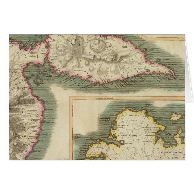 Guadaloupe Hälsningskort (Framsidan Horizontal)