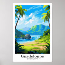 Guadaloupe National Park Travel Illustration