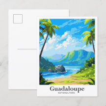 Guadaloupe National Park Travel Illustration