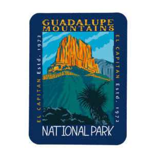 Guadalupe bergens nationalpark Distress Magnet