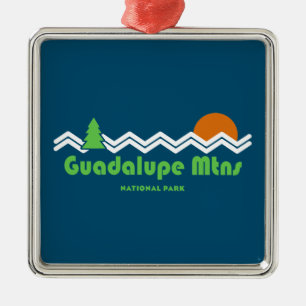 Guadalupe bergens nationalpark Retro Julgransprydnad Metall
