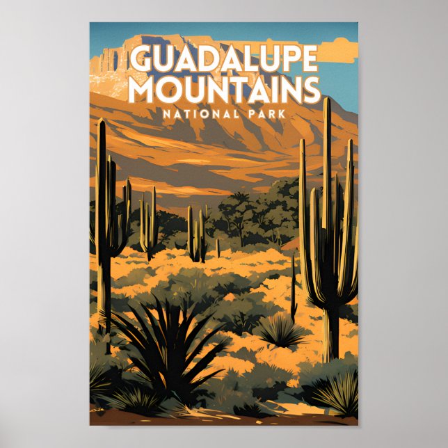 Guadalupe bergens nationalpark Travel Poster (Framsidan)