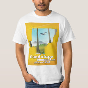 Guadalupe bergsberg nationalpark, Texas karta. T Shirt