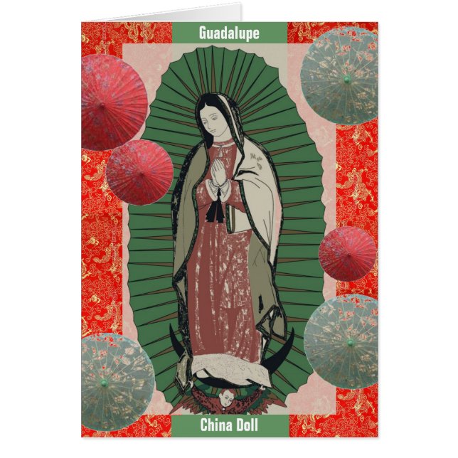 Guadalupe China Doll Hälsningskort (Framsidan)
