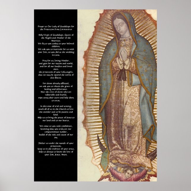 Guadalupe Coronavirus Protection Prayer Poster (Framsidan)