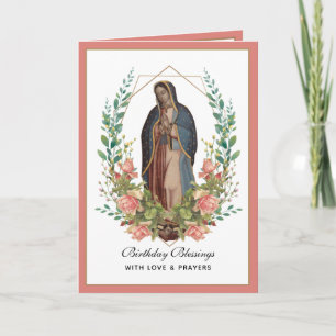 Guadalupe Elegant Religiöst Firande Kort