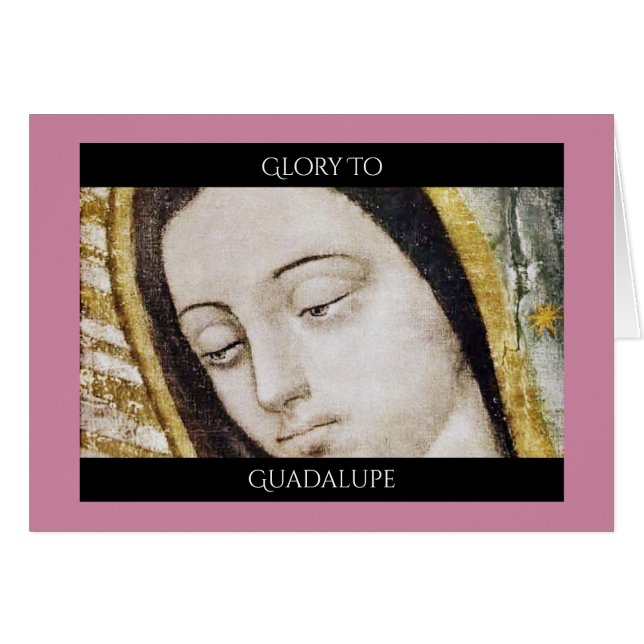 guadalupe hälsningskort (Framsidan Horizontal)