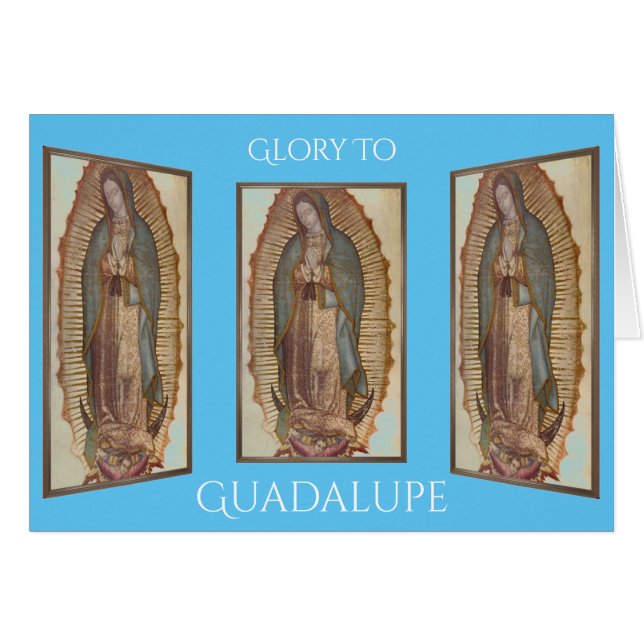 guadalupe hälsningskort (Framsidan Horizontal)