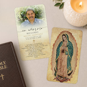 Guadalupe In Memoriam Foto Bönkort Visitkort