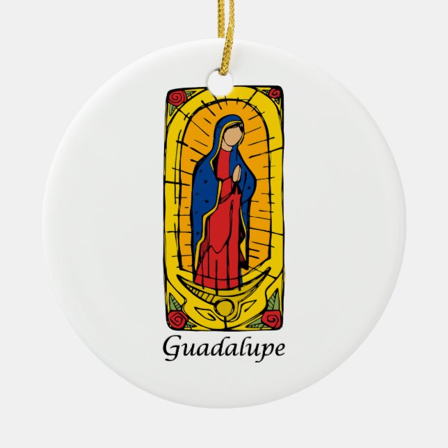 Guadalupe Julgransprydnad Keramik (Framsidan)