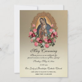 Guadalupe May Crowning Mary Mors dag Inbjudningar