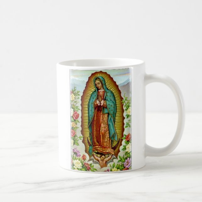 Guadalupe med romuggen kaffemugg (Höger)