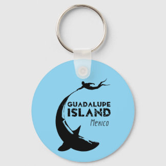Guadalupe, Mexiko | Dyka med hajar Nyckelring