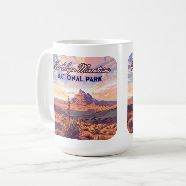 Guadalupe Mountains National Park El Capitan Texas Kaffemugg (Framsida vänster)