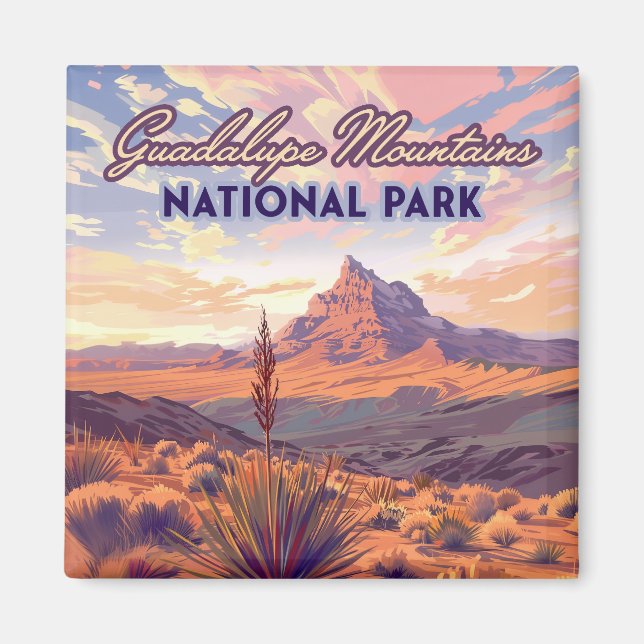 Guadalupe Mountains National Park El Capitan Texas Magnet (Framsidan)