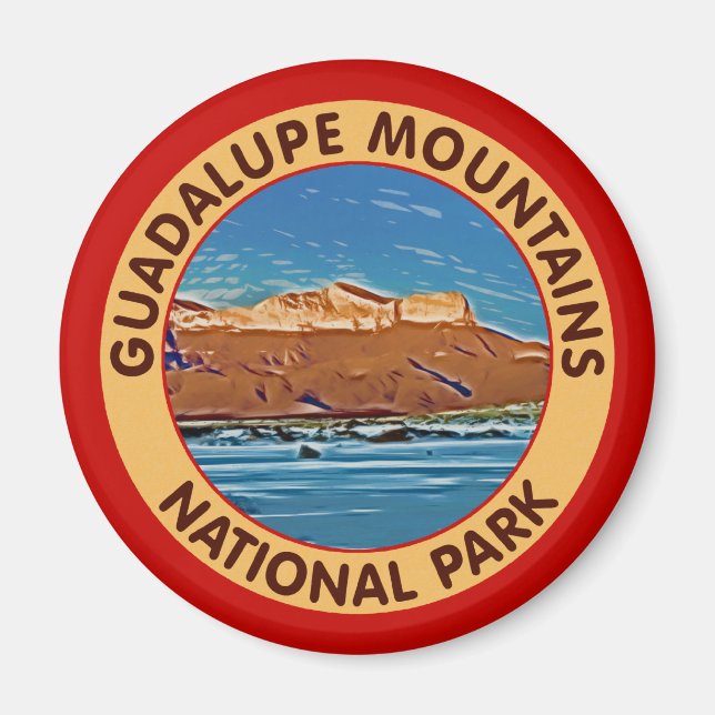 Guadalupe Mountains National Park i Texas Magnet (Framsidan)