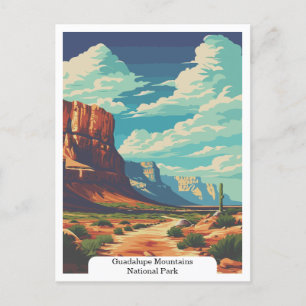 Guadalupe Mountains National Park i Texas USA Vykort