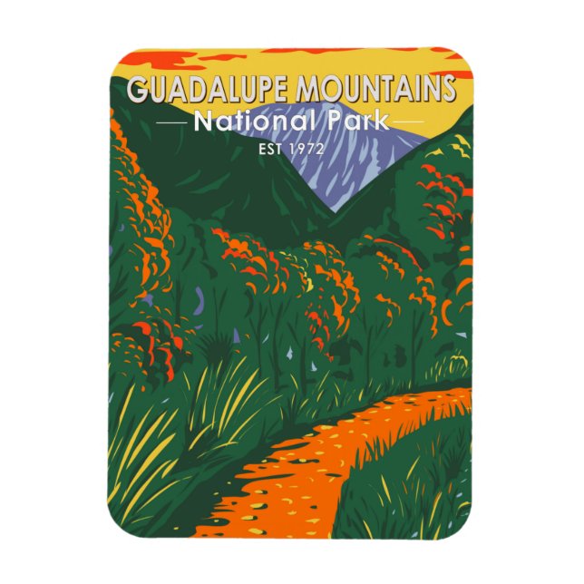 Guadalupe Mountains National Park McKittrick Magnet (Vertikal)