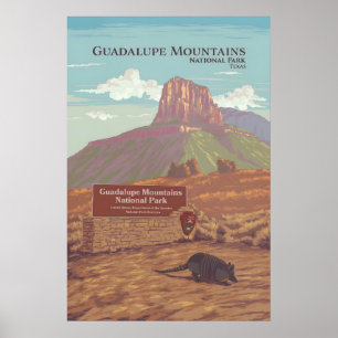 Guadalupe Mountains National Park - Reseskylt Poster