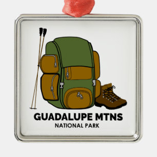 Guadalupe Mountains National Park-ryggsäck Julgransprydnad Metall