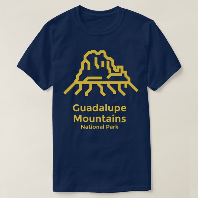 Guadalupe Mountains National Park Teas Minimalist T Shirt (Design framsida)